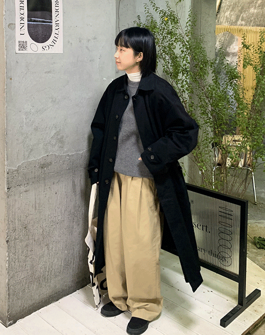baon-[unisex] 프타 롱 야상 자켓 (2color)♡韓國女裝外套