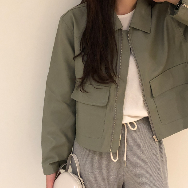 9-room-코잉 레더 숏 자켓 (3color)♡韓國女裝外套